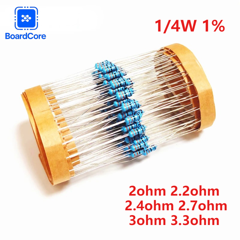 Resistor Kit 1 4W - Zestaw rezystorów metalizowanych 1/4W 1% 2-3.3Ω