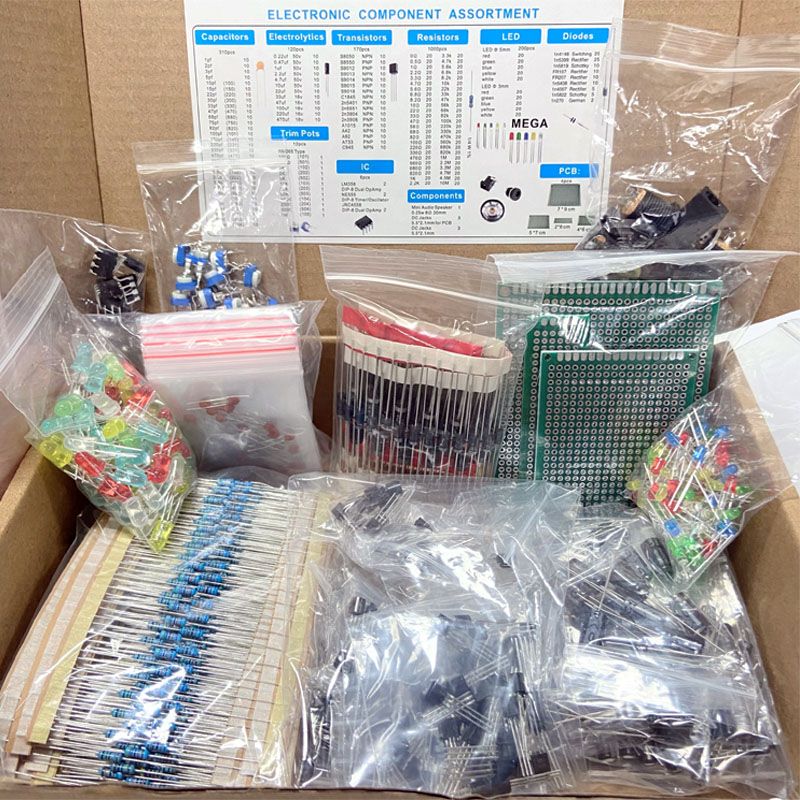 Resistor Kit 1 4W - Zestaw 1900 elementów elektronicznych z kondensatorami