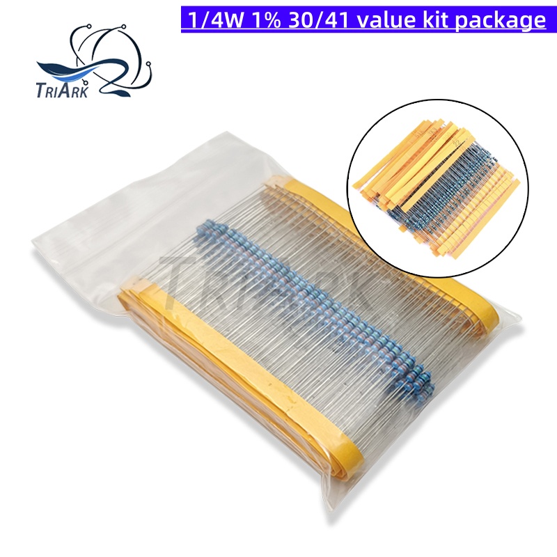 Resistor Kit 1 4W - 300/600/zestaw 30 Rodzajów 1/4W 1% Rezystancja