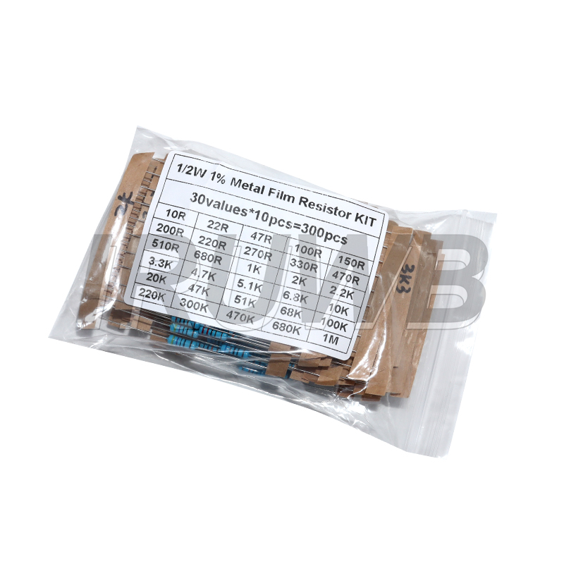 Resistor Kit 1 4W - Zestaw rezystorów 300 szt. 1/4W 1/2W