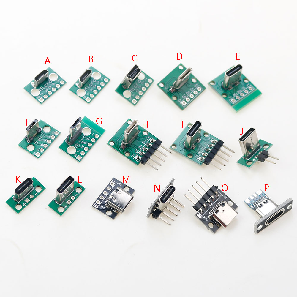 Male Female Header Pin - Mikro Mini USB Typ C 2Pin