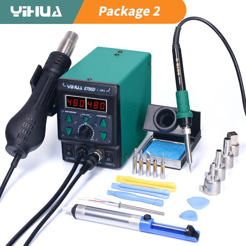 Useful Diy Electronics - YIHUA 8786D Stacja lutownicza na gorące