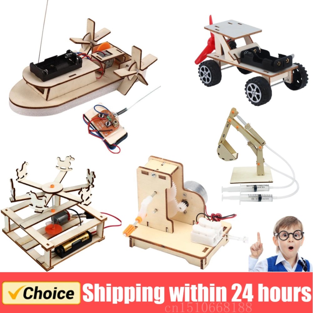 Diy Kit Elektronik - DIY Model łodzi Zabawki naukowe Dzieci