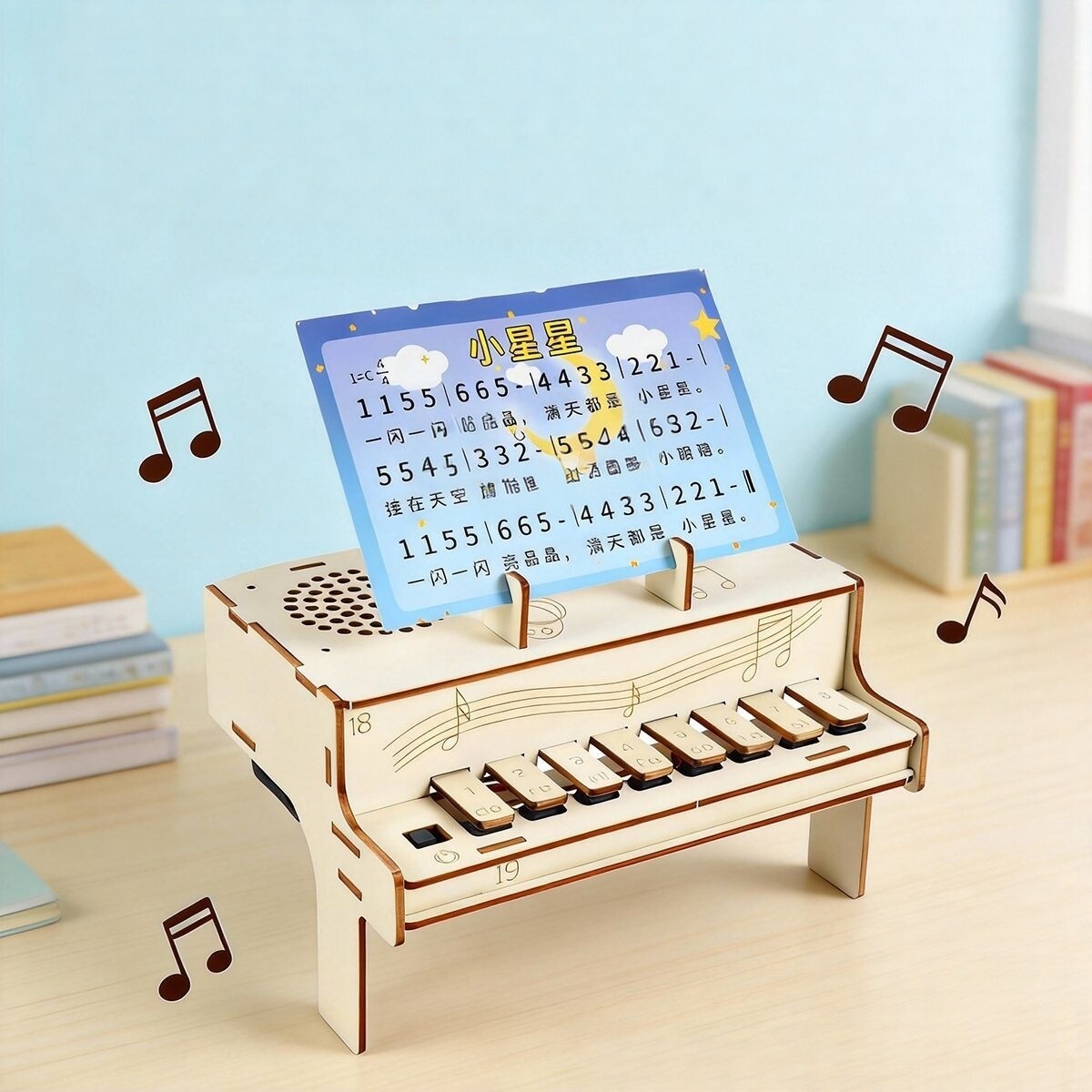 Diy Electronics Com - Zestaw do samodzielnego montażu drewnianego pianina