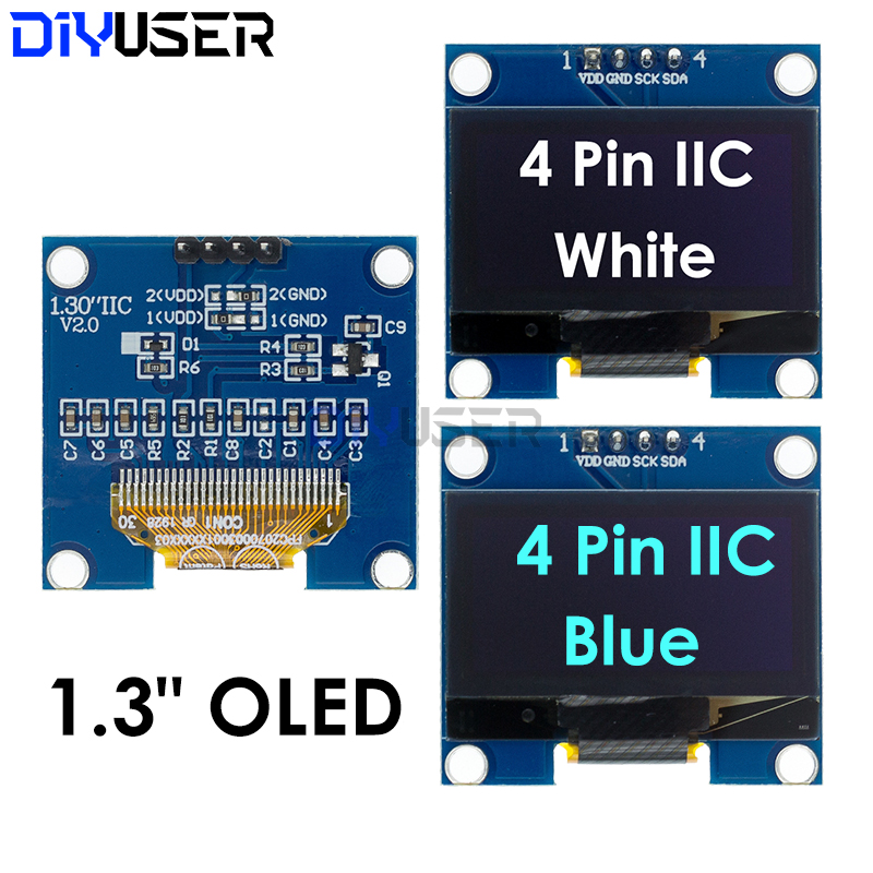 I2C Lcd Display - Moduł wyświetlacza OLED DIYUSER 1.3