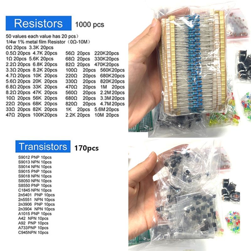 Zestaw 1900 elementów elektron – Resistor Kit 1 4W recenzja i cena