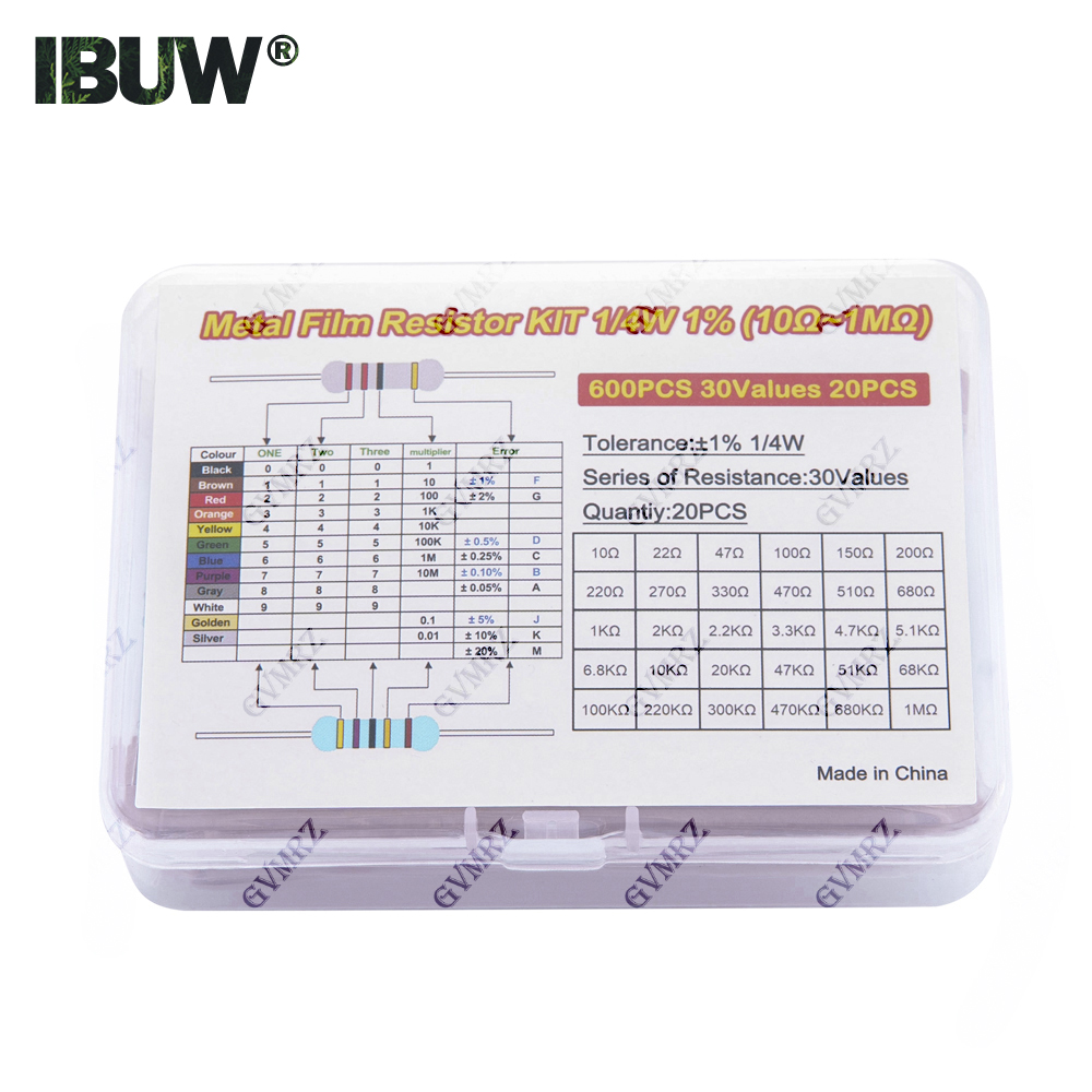Zestaw rezystorów metalizowany – Resistor Kit 1 4W recenzja i cena