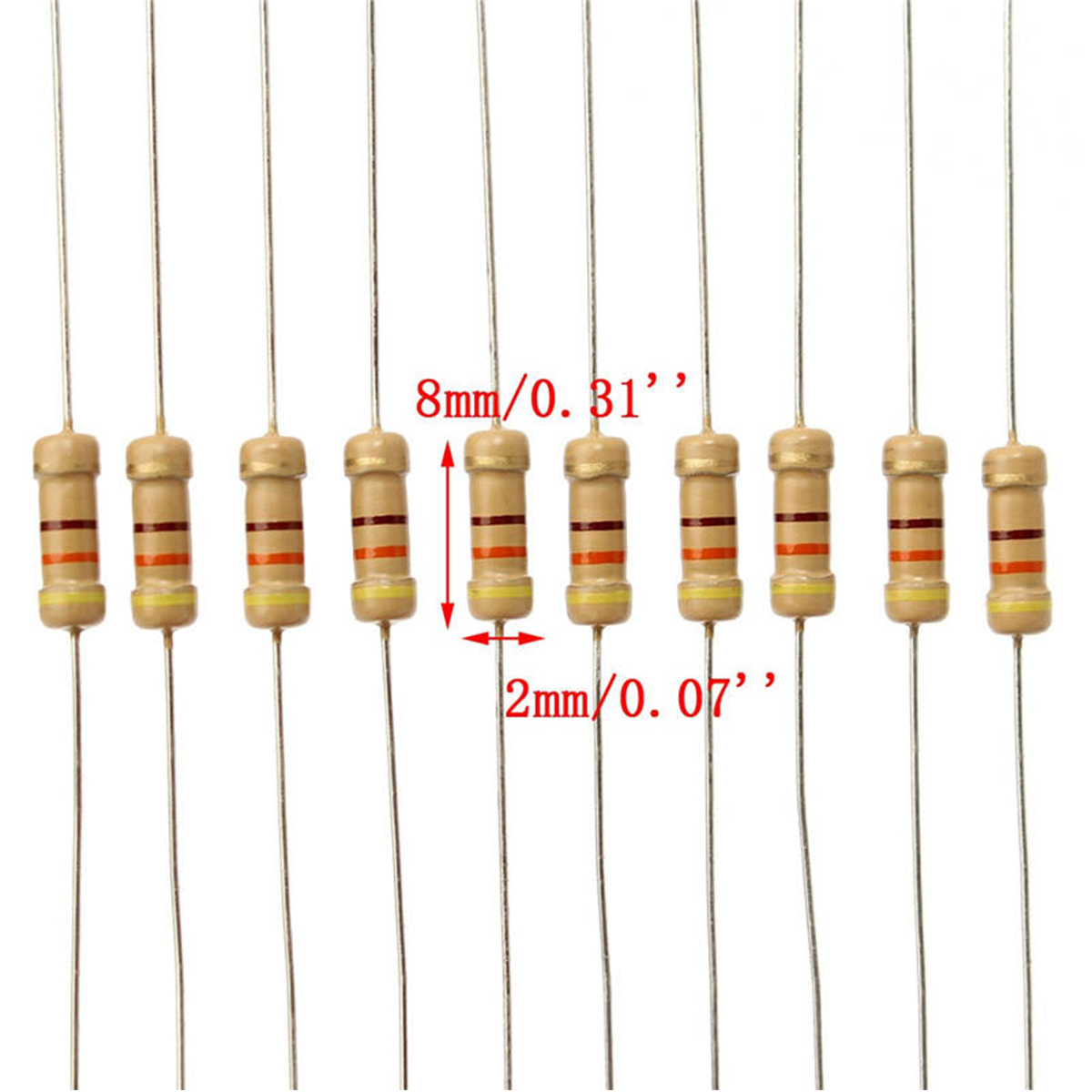 1000 sztuk/partia 1/4 W 0,25 W – Resistor Kit 1 4W recenzja i cena