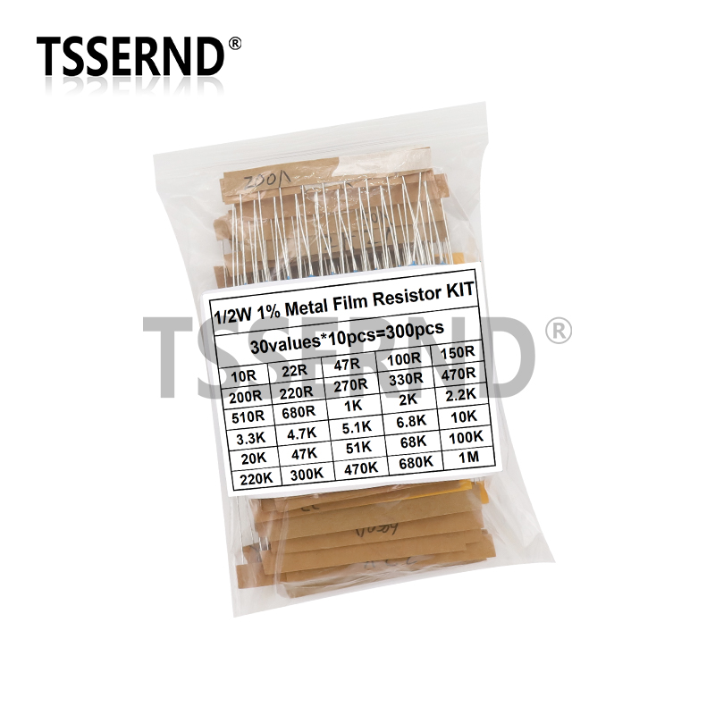 300 SZTUK 1/4W 1/2W 1W 1% Zest – Resistor Kit 1 4W recenzja i cena