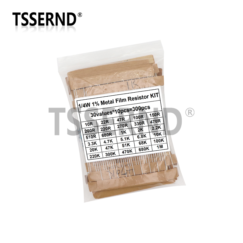 300 SZTUK 1/4W 1/2W 1W 1% Zest – Resistor Kit 1 4W recenzja i cena