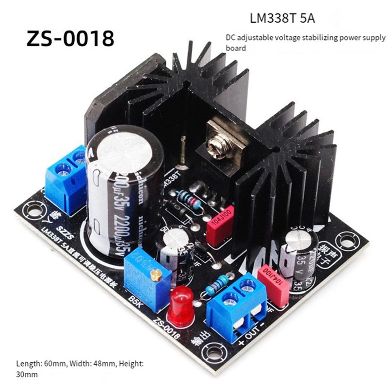 Płytka z regulowanym liniowym  – Diy Electronics Power Supply recenzja i cena