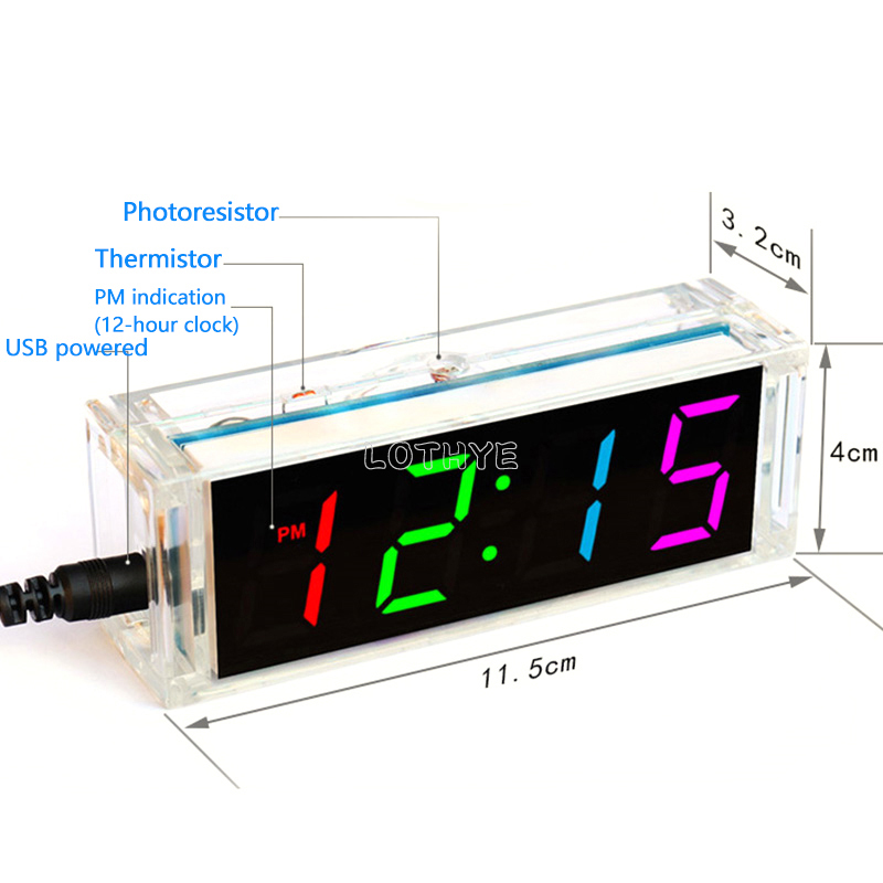 Cyfrowa tuba DIY zestaw zegara – Diy Electronics Youtube recenzja i cena