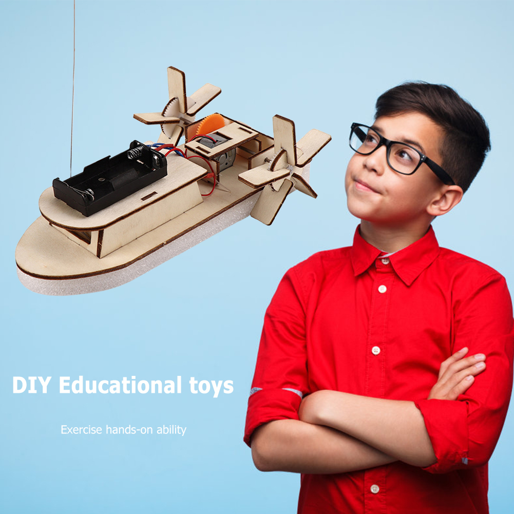 DIY Model łodzi zabawki naukow – Diy Kit Elektronik recenzja i cena
