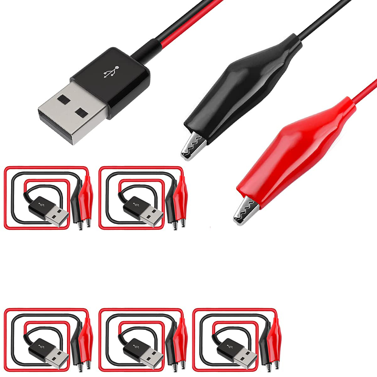 Zacisk krokodylkowy do USB, za – Crocodile Clip Set recenzja i cena
