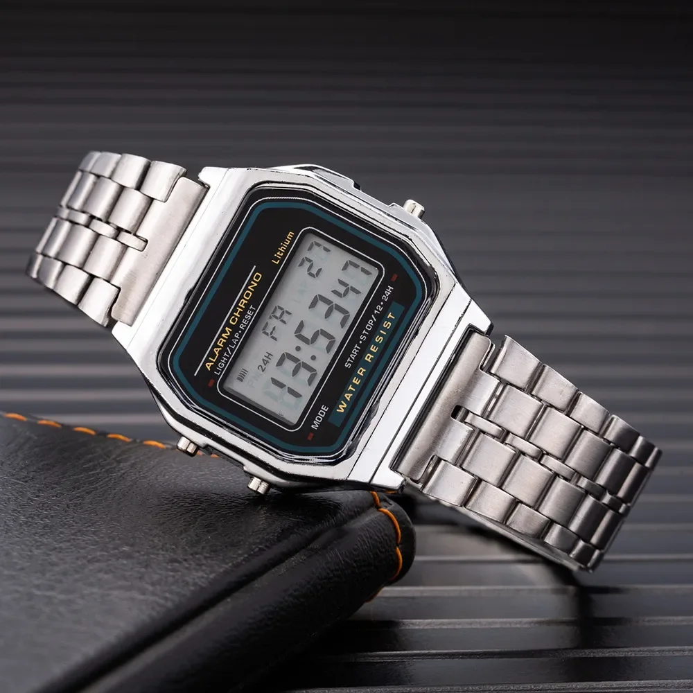 Modne cyfrowe zegarki męskie l – Diy Electronics Watch recenzja i cena