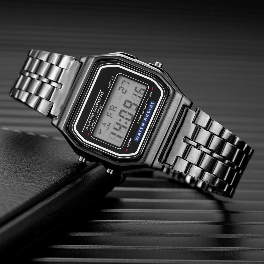 Modne cyfrowe zegarki męskie l – Diy Electronics Watch recenzja i cena