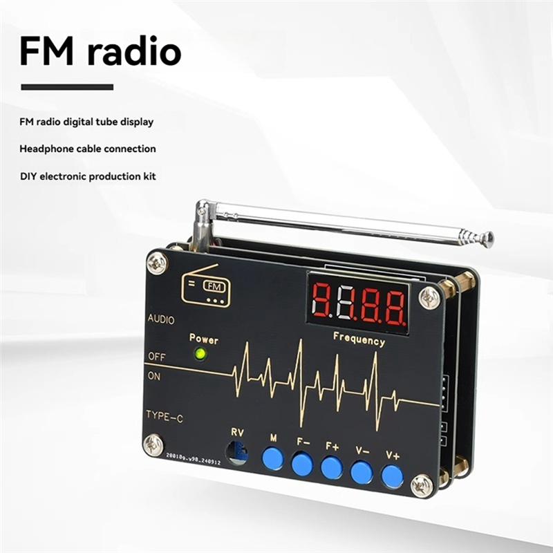 Zestaw DIY radia FM A73E-RDA58 – Diy Electronics Youtube recenzja i cena