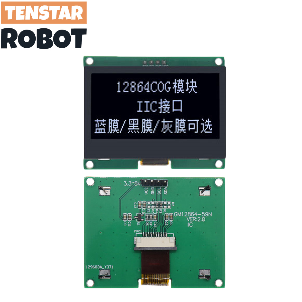 TENSTAR 12864-59N IIC 4P moduł – I2C Lcd Display recenzja i cena